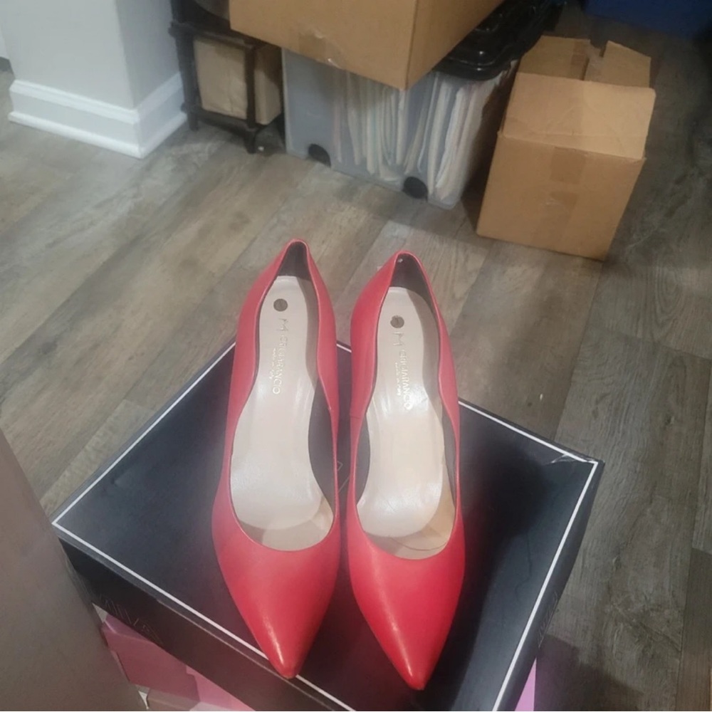 Classic Red Pointed-Toe High Heels - Women's Elegant Pump